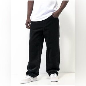Empyre Loose Fit Black Corduroy Skate Pants Size 30